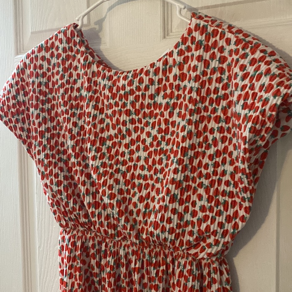 Zara Dress Beautiful Strawberry Print